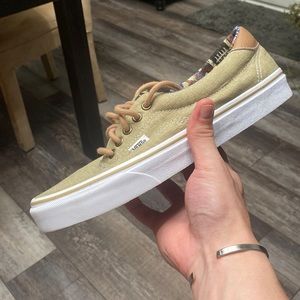 Beige Vans Authentic Size 9